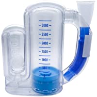 kylew Ejercitador de respiración Profunda | Lavable e higiénico | Sistema de medición de la respiración | Ejercitador de…